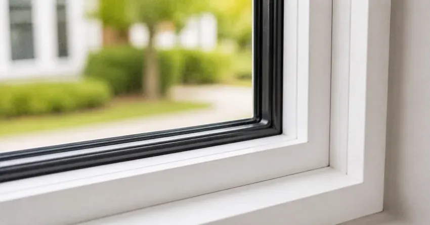 technician repairing window and door hardware in Tyrone home